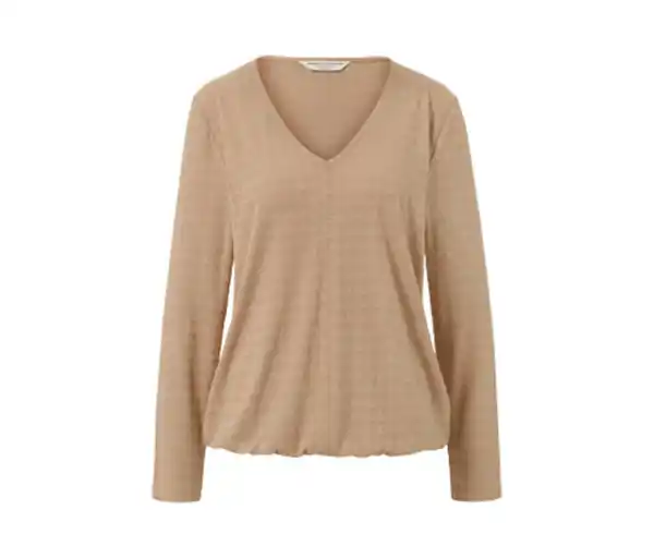 Bild 1 von Strukturiertes Langarmshirt, camel