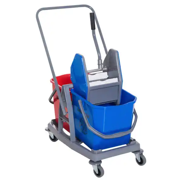 Bild 1 von Homcom Wischwagen Blau Metall B/h/t: Ca. 45x92x45 Cm