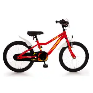 Bachtenkirch 18" Kinderfahrrad Kuma "Feuerwehr" rot/weiß/gelb-refl.