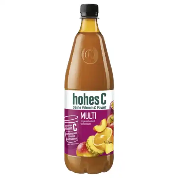 Bild 1 von hohes C Mehrfrucht-Saft versch. Sorten, Milder Apfelsaft, Multivitamin