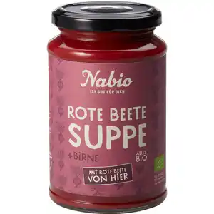 Nabio 2 x BIO Cremesuppe Rote Bete mit Birne