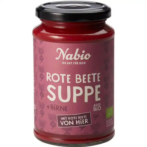 Bild 1 von Nabio 2 x BIO Cremesuppe Rote Bete mit Birne