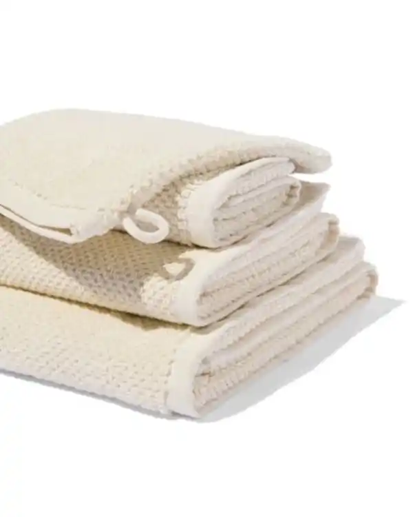 Bild 3 von Waschhandschuh, recycelte Baumwolle, 16 x 21 cm, ecru