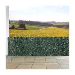 Balkonsichtschutz, Sichtschutz Windschutz Verkleidung für Balkon Terrasse Zaun ~ 300x100cm Tanne dunkel