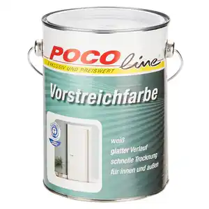 POCOline Acryl Vorstreichfarbe weiß matt ca. 2,5 l