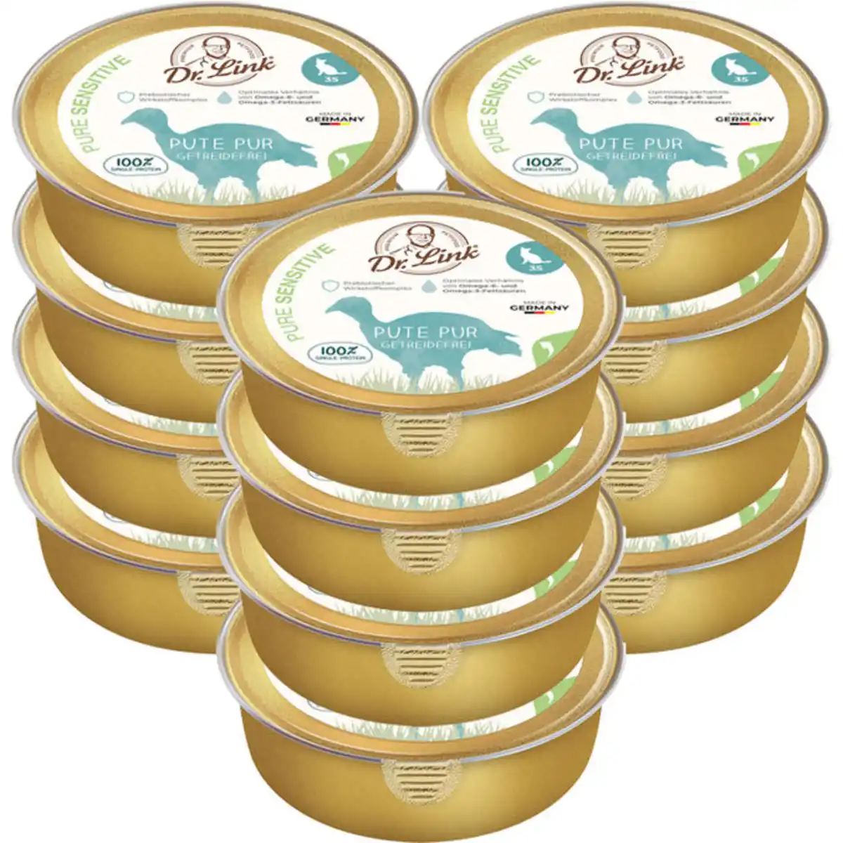 Bild 1 von Dr. Link® Katzenfutter Pute Pur, 12er Pack