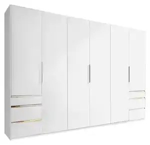 Drehtürenschrank Level 36A B:300cm Alpinweiß Dekor