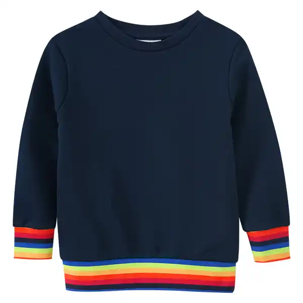 Bild 1 von Kinder Sweatshirt mit bunten Akzenten DUNKELBLAU