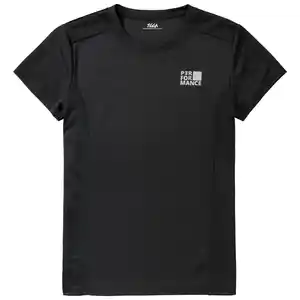 Jungen Sport-T-Shirt in Unifarben SCHWARZ