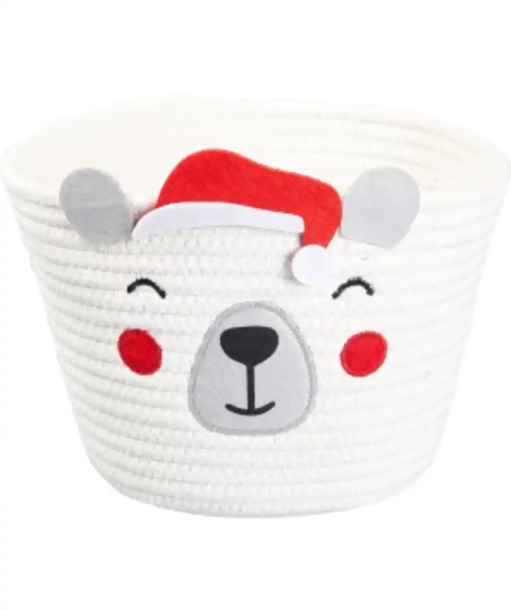 Bild 1 von Aufbewahrungskorb Weihnachten, verschiedene Ausführungen, ca. 24 x 18 cm, weiß