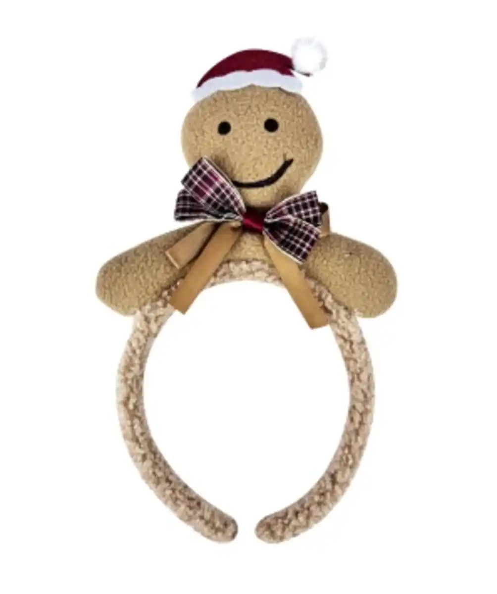 Bild 1 von Haarreif Weihnachten, Lebkuchenmann, braun