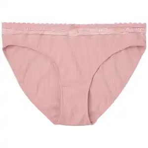 Damen Slip mit Rippstruktur ROSA