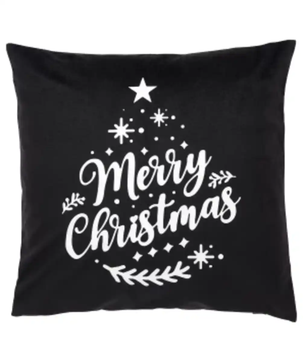 Bild 1 von Kissenhülle Weihnachten, Home & Deco, verschiedene Designs, ca. 40 x 40 cm, schwarz bedruckt