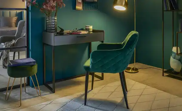 Bild 2 von Samt-Armlehnenstuhl Heiner