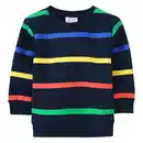 Bild 1 von Jungen Sweatshirt mit bunten Ringeln DUNKELBLAU