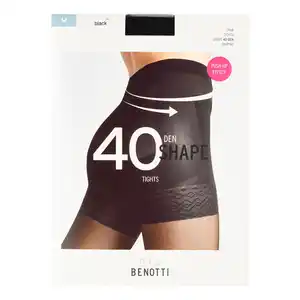 Damen Shape-Strumpfhose mit 40 DEN SCHWARZ