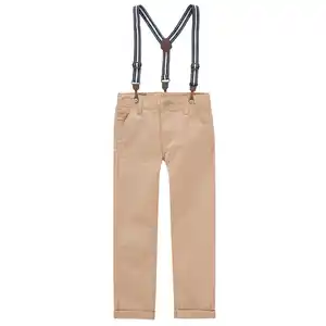 Jungen Chinohose mit Hosenträgern BEIGE