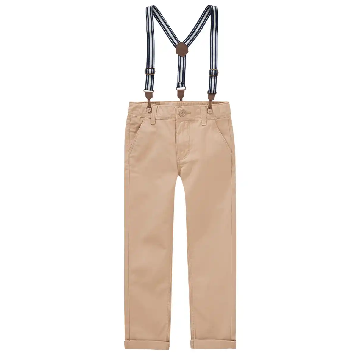Bild 1 von Jungen Chinohose mit Hosenträgern BEIGE