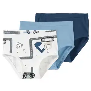 3 Baby Slips im Set CREMEWEISS / HELLBLAU / DUNKELBLAU