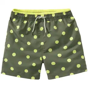 Jungen Badeshorts mit Punkte-Allover OLIV