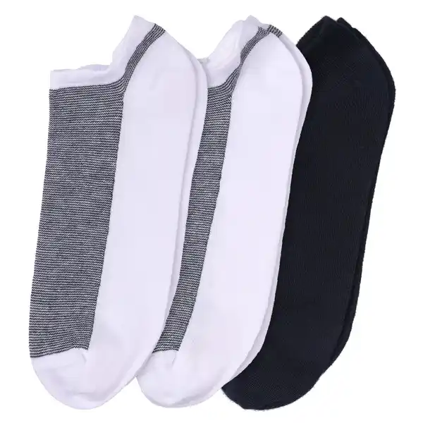 Bild 1 von 3 Paar Herren Sneaker-Socken im Set WEISS / DUNKELBLAU