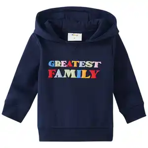 Baby Hoodie mit Message-Print DUNKELBLAU