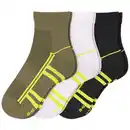 Bild 1 von 3 Paar Herren Sport-Sneaker-Socken im Set SCHWARZ / WEISS / OLIV