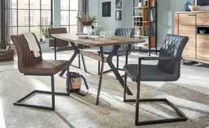 uno Freischwinger mit Diamant-Steppung Leira