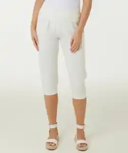 Pull-on-Hose, Janina, Caprilänge, offwhite