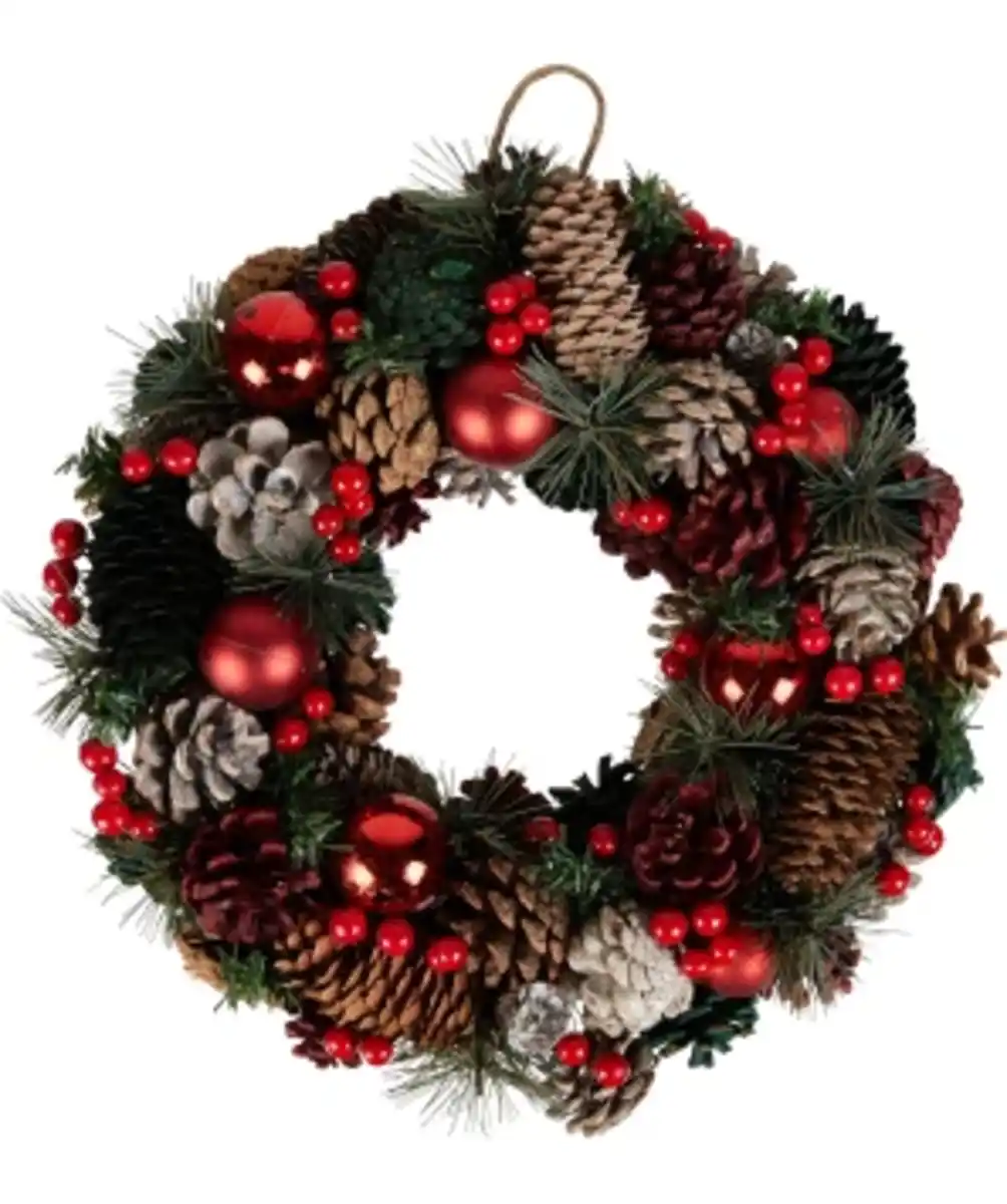 Bild 1 von Deko-Kranz Weihnachten, Ø ca. 32 cm, rot