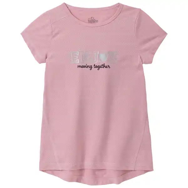 Bild 1 von Mädchen Sport-T-Shirt mit Text-Motiv ROSA