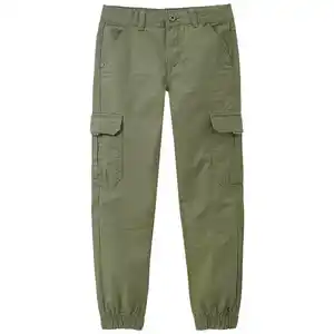 Jungen Cargohose mit verstellbarem Bund OLIV