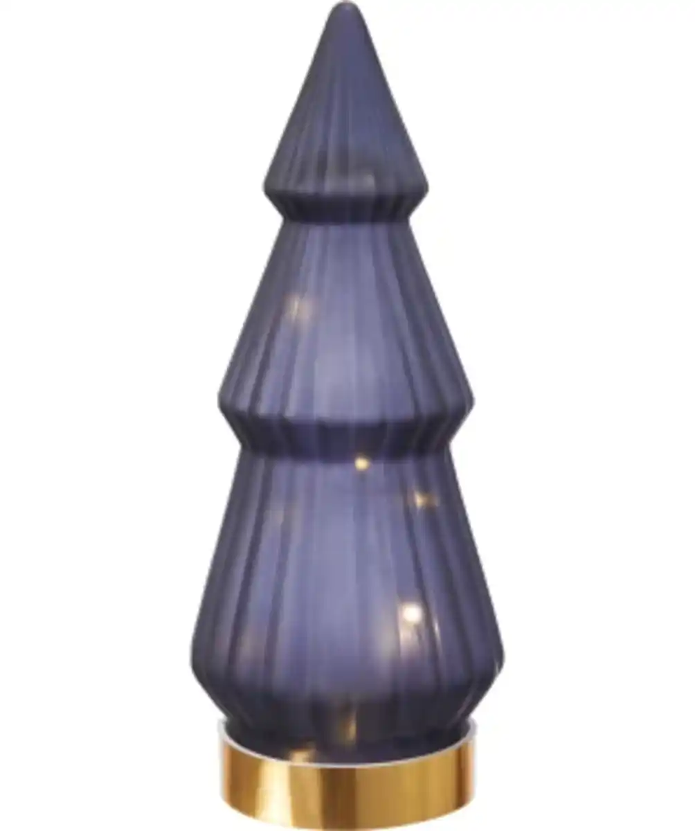 Bild 1 von LED-Tanne Weihnachten, ca. 11 x 25 cm, schwarz