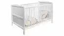 Bild 1 von Kinderbett Babybett 70 x 140 cm weiß massive Kiefer - COSIMA