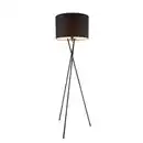 Bild 1 von GLOBO Retrofit Tripod Stehlampe Gustav Schwarz 62x62cm H160cm