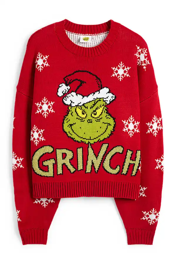 Bild 1 von C&A Weihnachtspullover-Der Grinch, Rot, Größe: XS