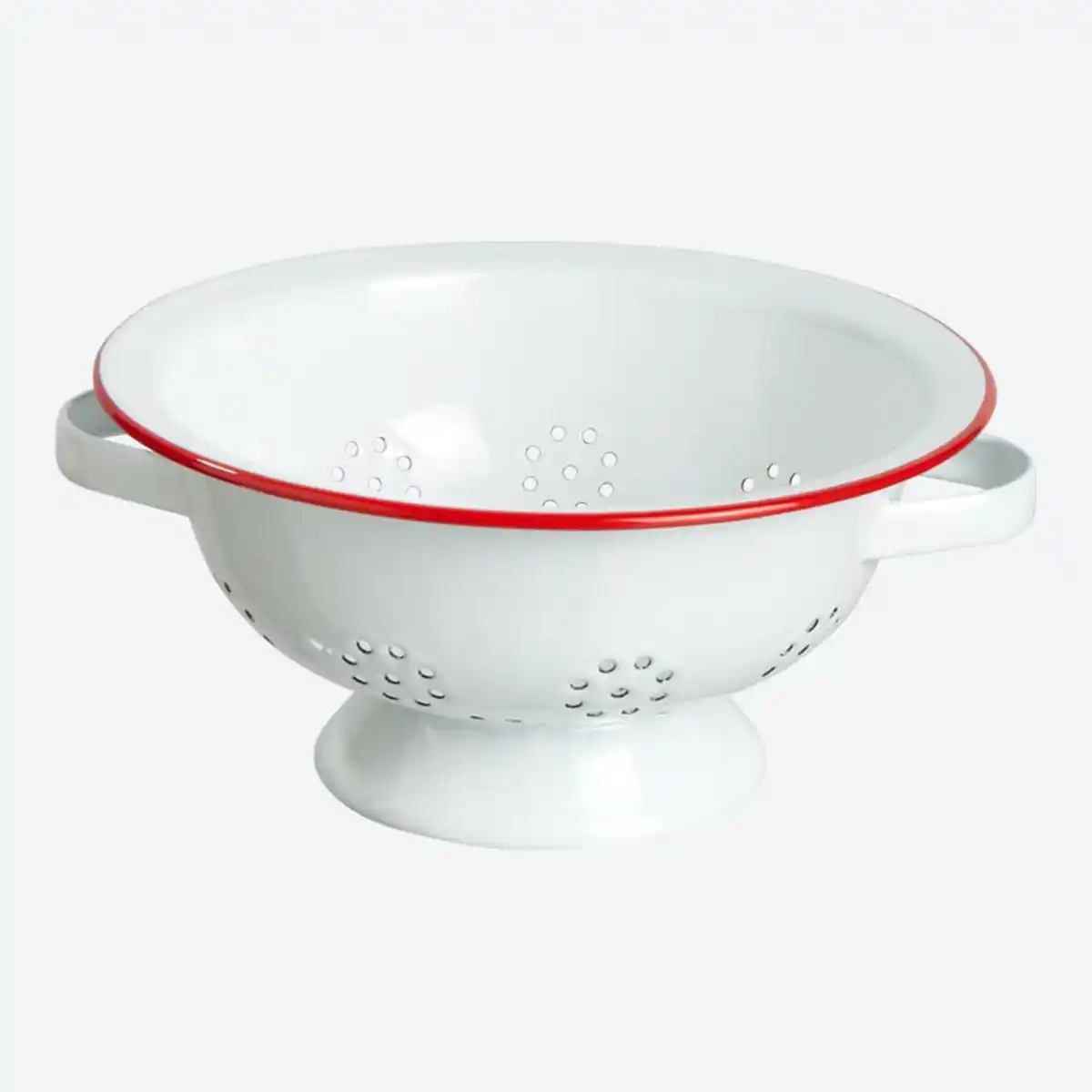 Bild 1 von Seiher aus Emaille, ca. 25,5x25,5x12cm, White