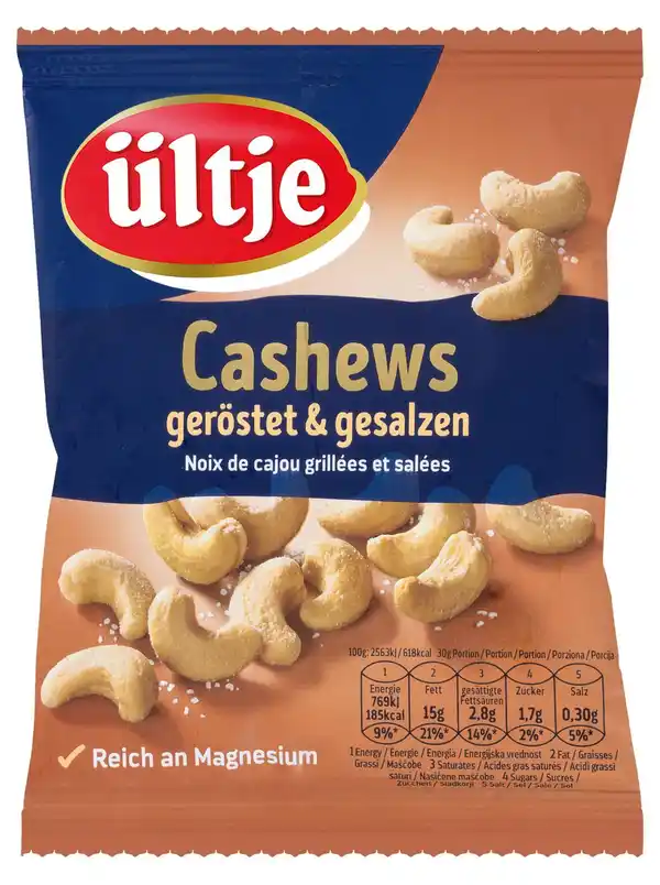 Bild 1 von ÜLTJE Cashews, 150-g-Beutel