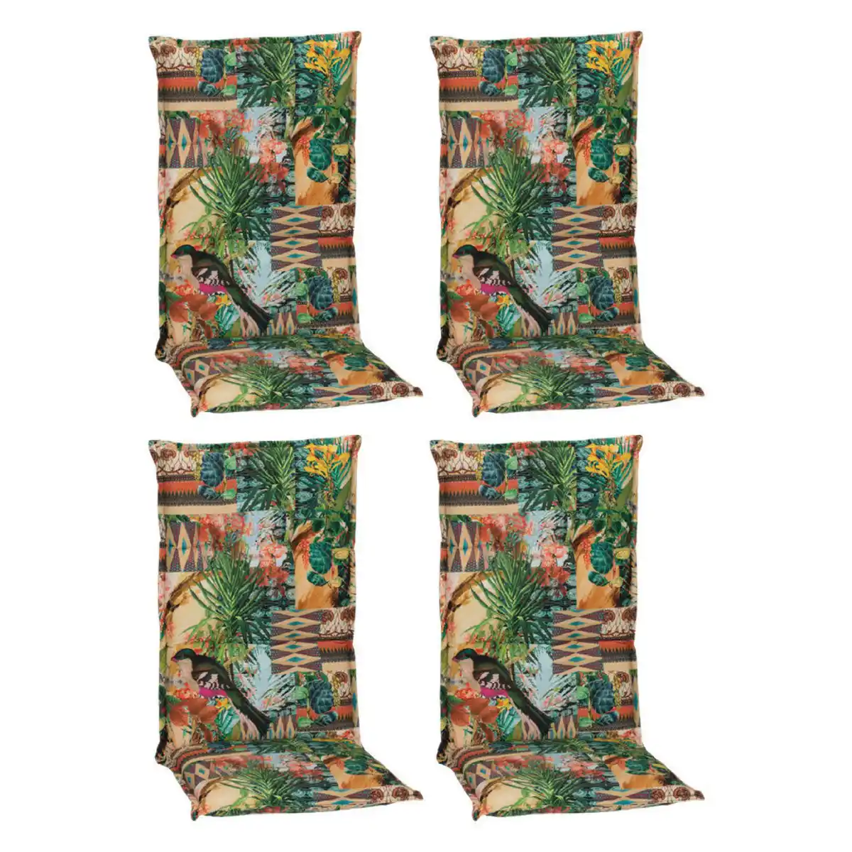 Bild 1 von Beo Saumauflage für Hochlehner Texas bunt Polyester-Mischgewebe B/H/S: ca. 46x98x8 cm 4er Set