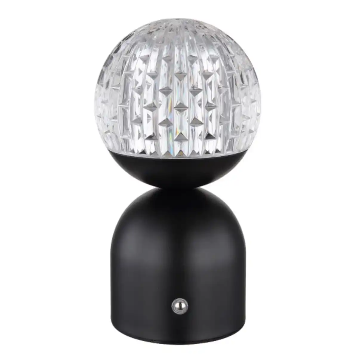 Bild 1 von GLOBO Akku LED Tischlampe Julsy Schwarz /Klar 10,5x10,5cm H20cm