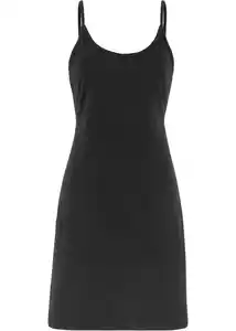 Sommer-Jersey-Kleid mit verstellbaren Trägern, 32/34, Schwarz