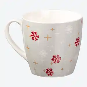 XXL-Kaffeebecher im Weihnachts-Design, ca. 480ml, Gray