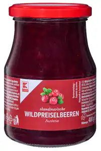 K-CLASSIC Wildpreiselbeeren, 400-g-Glas