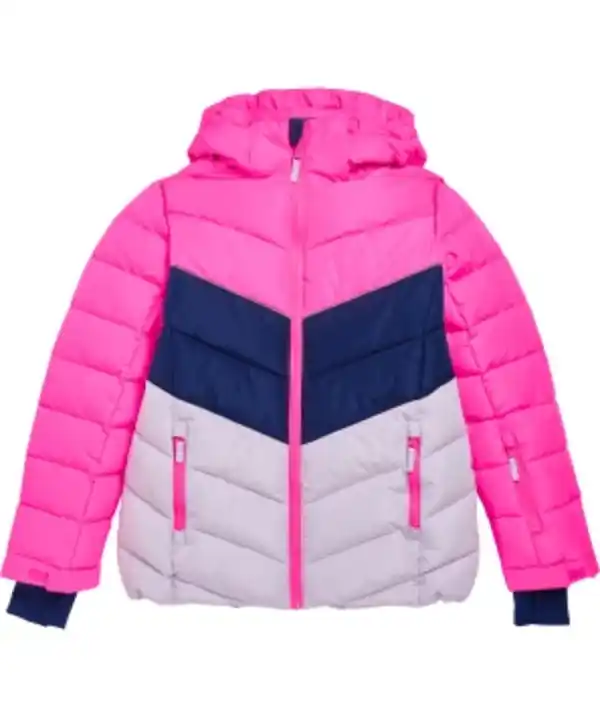 Bild 1 von Gesteppte Skijacke, Y.F.K., wasserdicht, neon pink