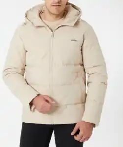 Outdoorjacke mit Kapuze, X-Mail, gesteppt, naturfarben