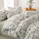 Bild 1 von Menkala Bettwäsche 100% Baumwolle Blumen Vintage Botanisch Muster Renforce Bettbezug Deckenbezug und Kissenbezug mit Reißverschluss