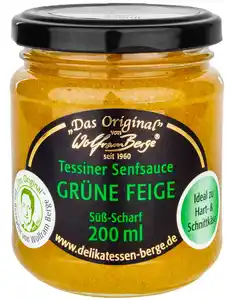 WOLFRAM BERGE Orig. Tessiner Feigen-Senfsauce, 200-ml-Glas