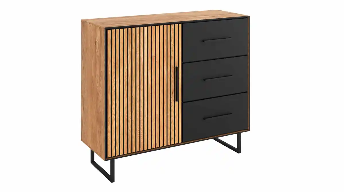 Bild 1 von Kommode mit 3 Schubladen Eiche geölt 108 x 40 cm - BELLA