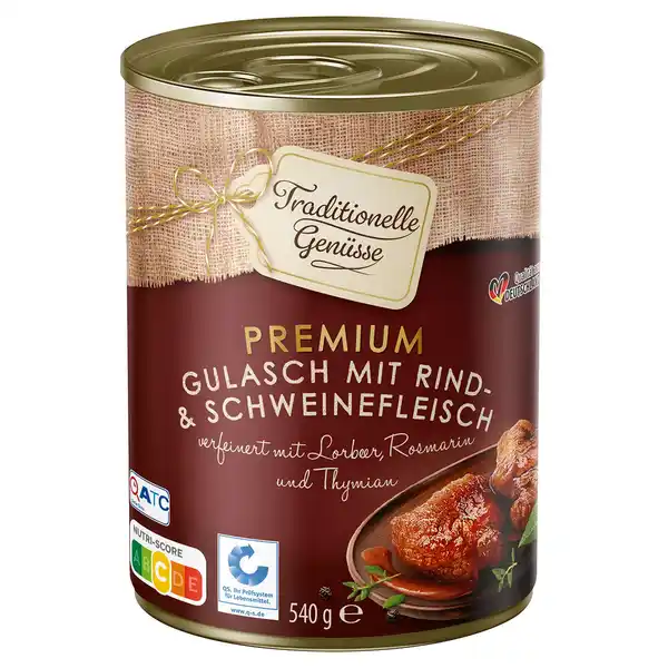 Bild 1 von TRADITIONELLE GENÜSSE Premium-Gulasch 540 g