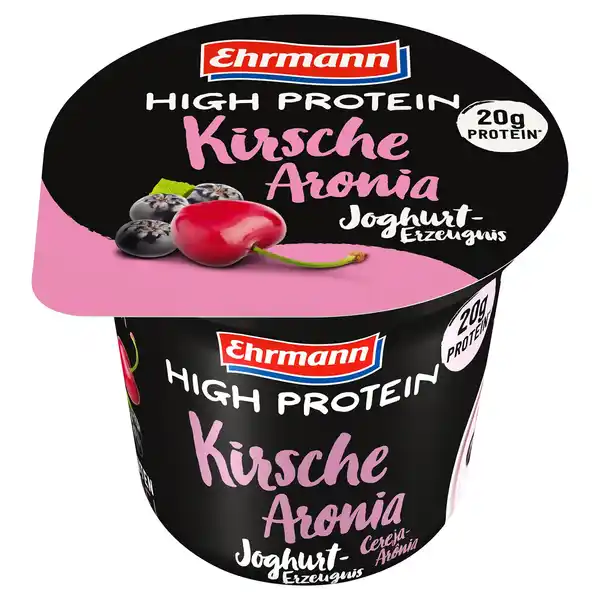 Bild 1 von EHRMANN High Protein Joghurt 200 g, Kirsche-Aronia